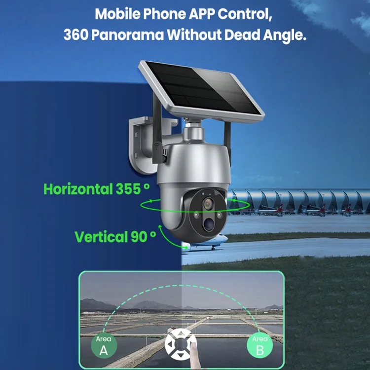 WiFi Wireless solar power camera Slot CCTV Security IP Camera Outdoor Support 256 Memory Card