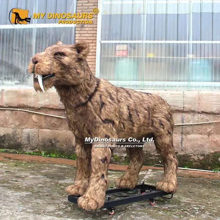 My Dino Animal Exhibition Products Life Size Animatronic Saber-toothed Tiger
