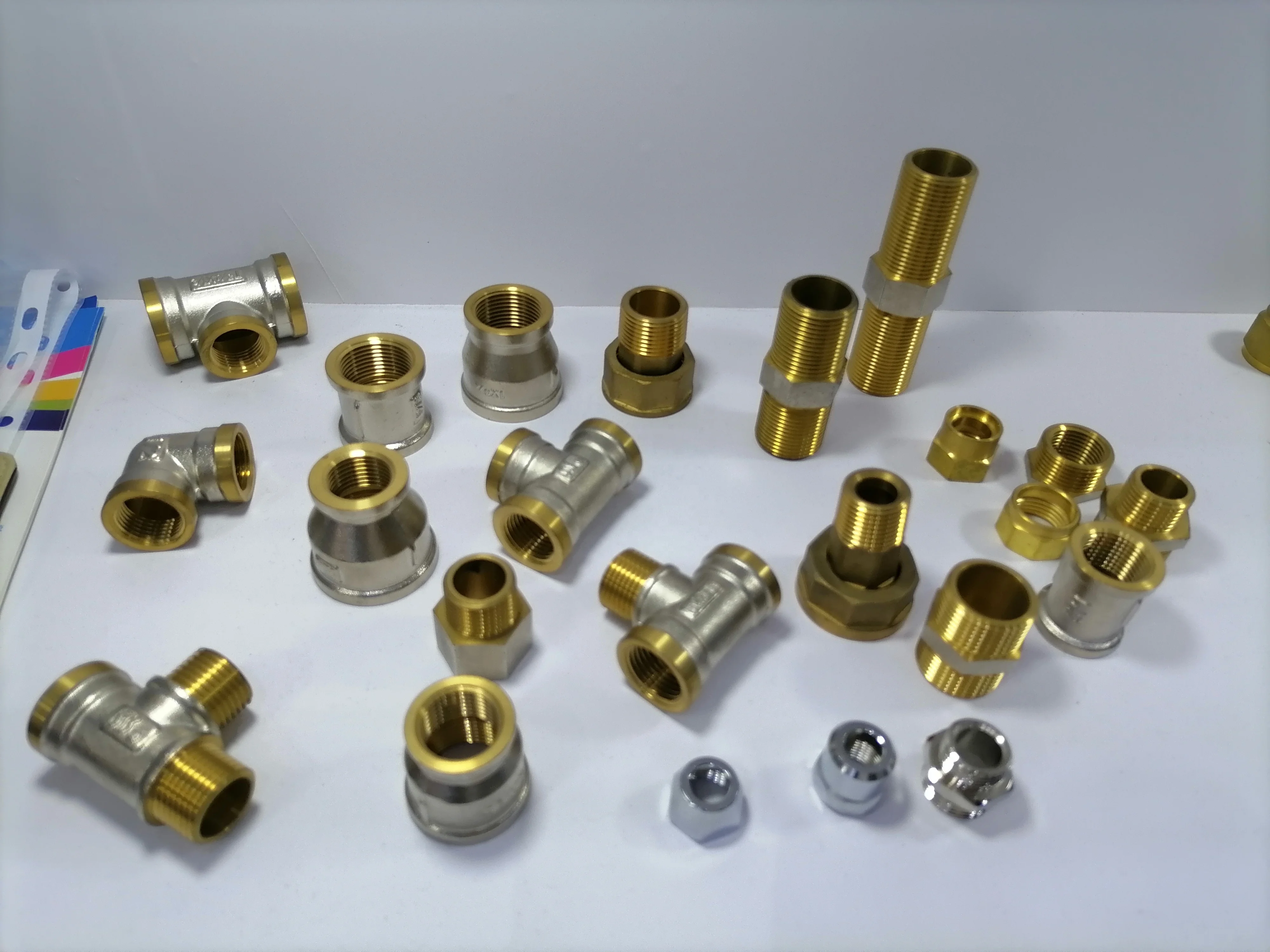 Stainless Steel Flexible Pipe Brass Fittings Hard Seal Quick Connect Metal BRASS FITTINGS