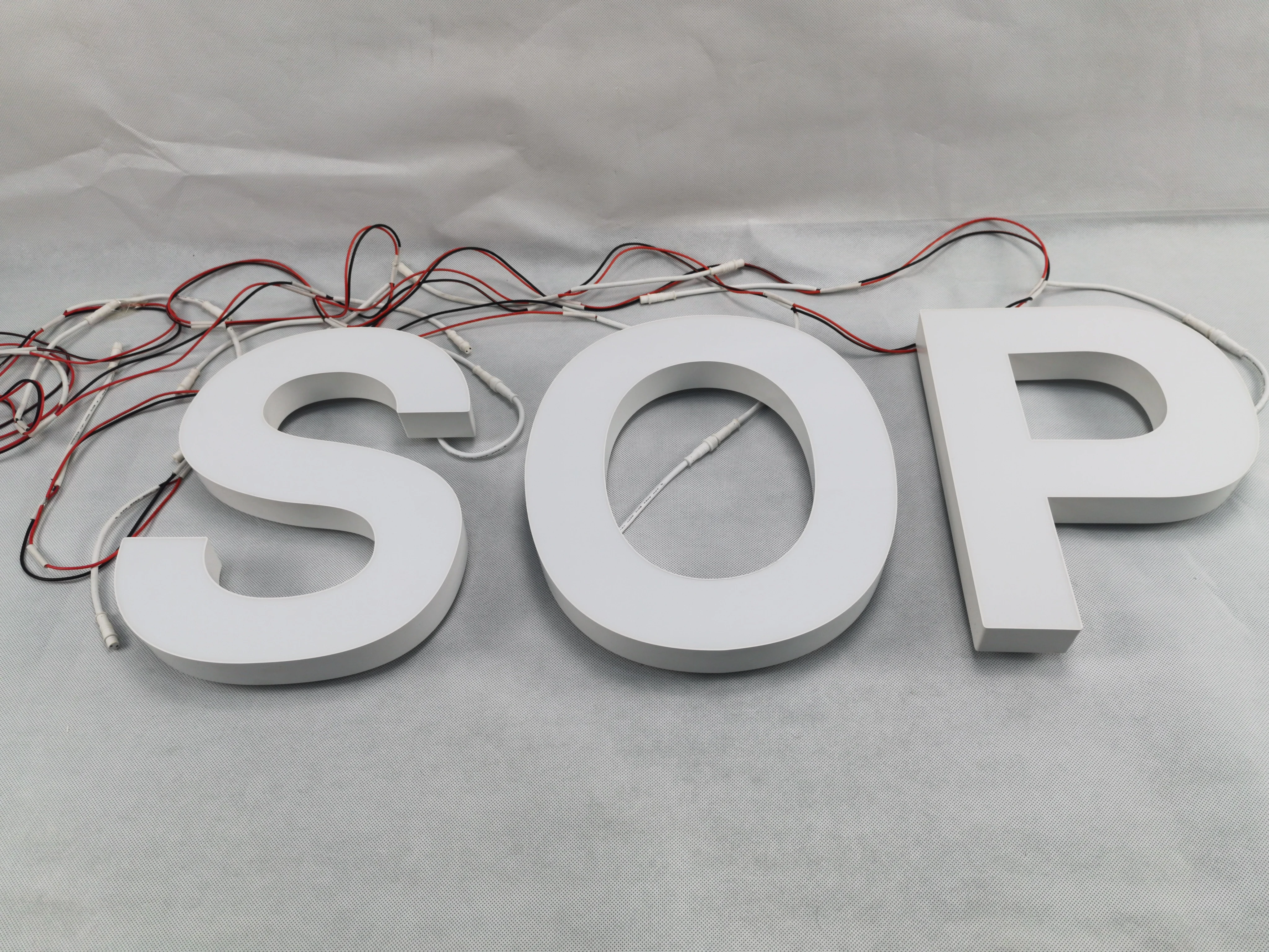pvc advertising materials solid acrylic letters