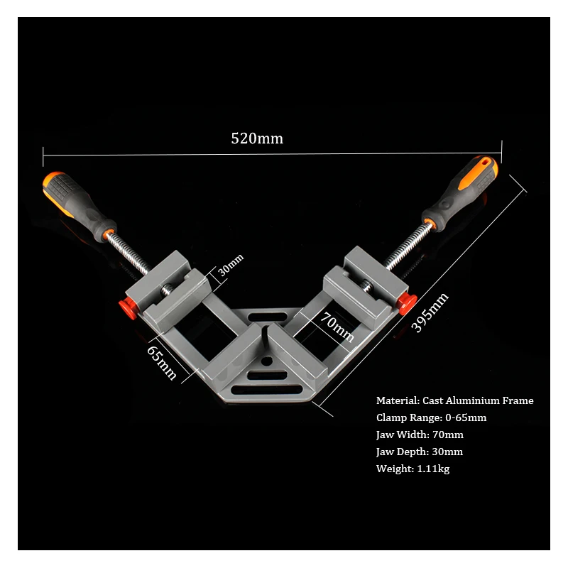 Угловой зажим от производителя, быстросъемный алюминиевый прямоугольный деревообрабатывающий крюк, 90 градусов, быстрый тип, зажим для рамы, клеммные зажимы