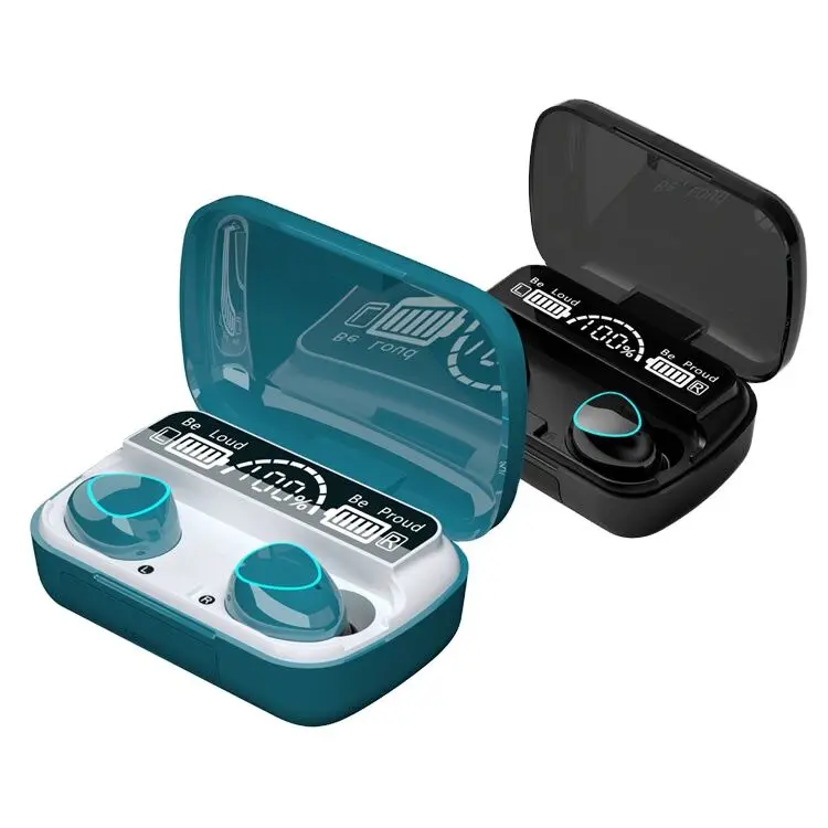 Прямая продажа с фабрики M10 TWS 2000 мАч Мини-Цифровой дисплей наушники-вкладыши 9D сенсорное управление игровые спортивные беспроводные