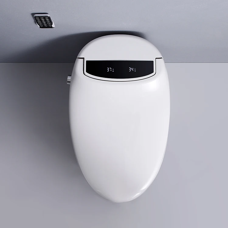 Bathroom chinese smart toilet bowl pissing wc european smart toilet intelligent round 1 piece smart toilet automatic