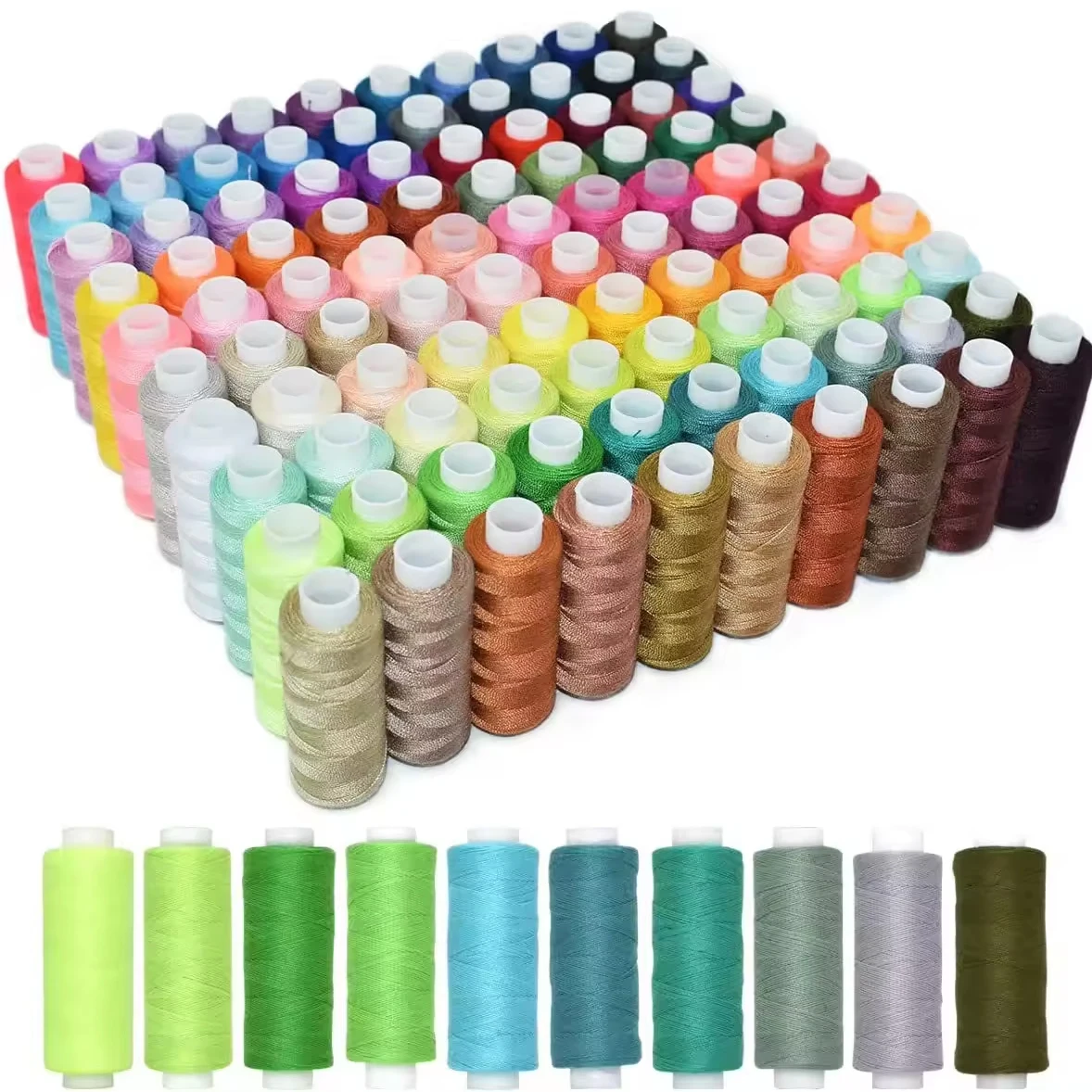 40/2 sewing thread 250 yards used 36-color polyester hand sewing thread for multi-functional sewing Line rayon embroidery thread