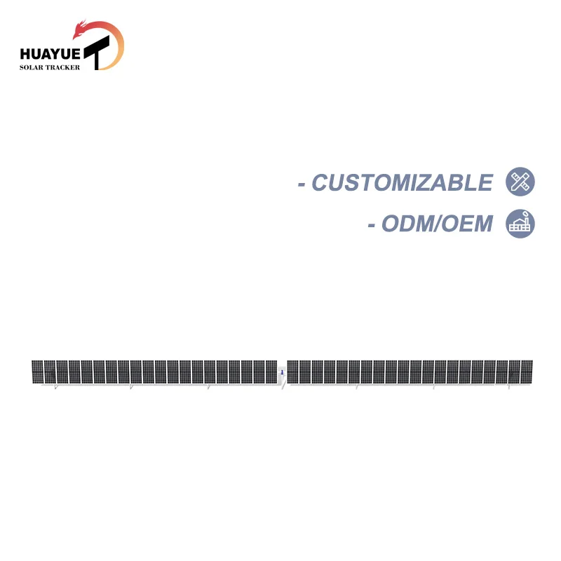 Huayue solar tracker-HYP-1-26PV-156-IR-SD-AC slew drives solar tracking sun tracker 1 axis solar tracker