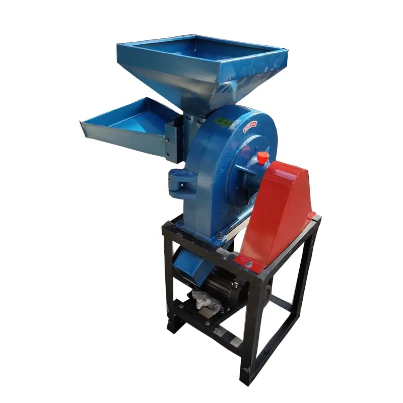 Corn wheat flour poder grinder machine with electric motor grain grinder wheat mini rice mill machine for factory price
