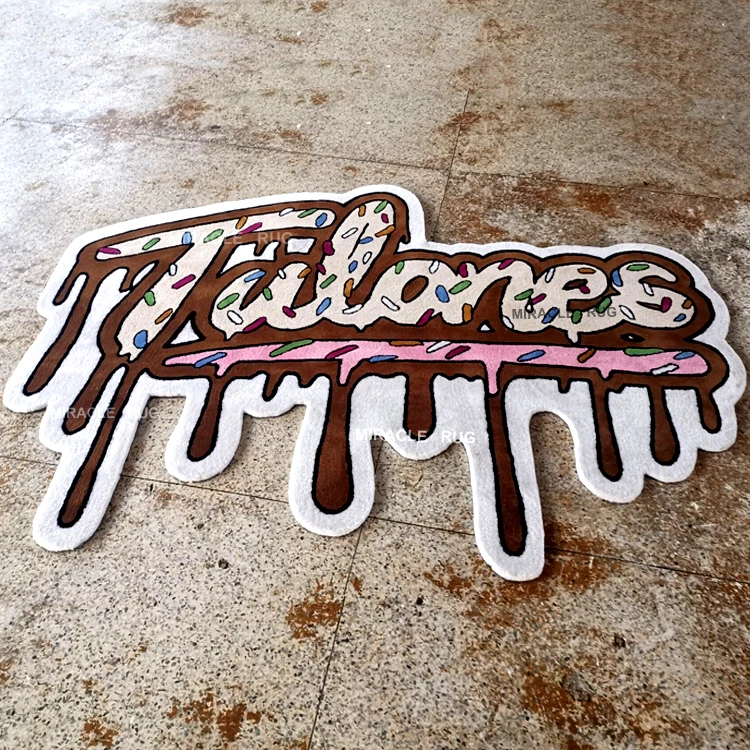 Wholesale Custom Personalized Made Melting Rug Logo Designer Persian Hand Tufted Handmade Customised Rugs