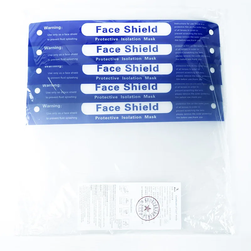 33*22 см лицевые щиты прозрачная губка Защитная лицевая сторона Shiled Faceshield для медицинских