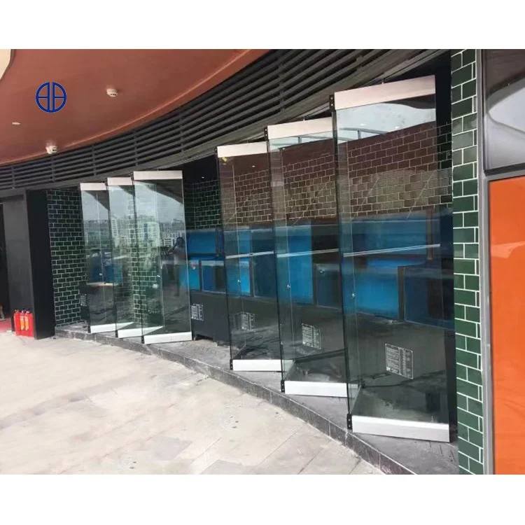 Frameless Folding Sliding Glass Doors Remote Control Auto Sliding Folding Partition Doors For Houses Exterior