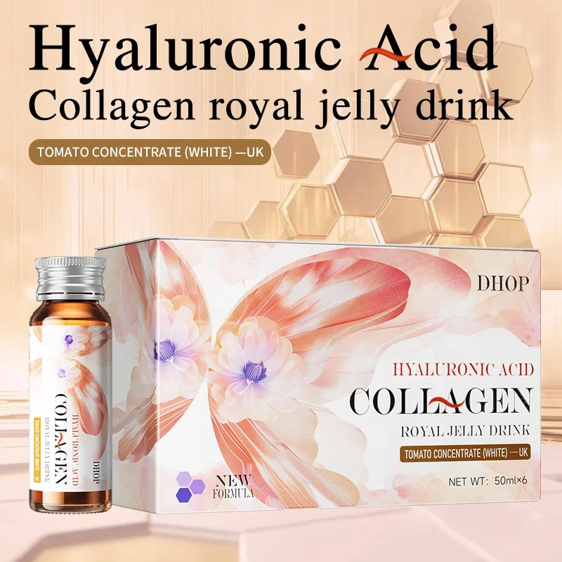 OEM royal jelly collagen and hyaluronic acid drink Marine super collagen drink for skin care