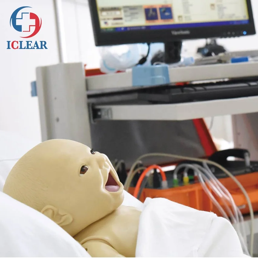 Medical Intelligent Neonate ACLS Manikin Emergency Skills CPR Training Manikin