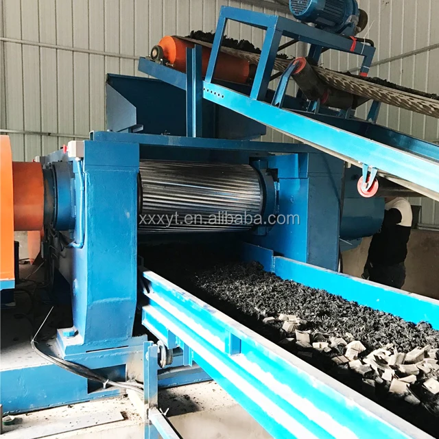 waste tire crusher machine/fully automatically rubber powder production line
