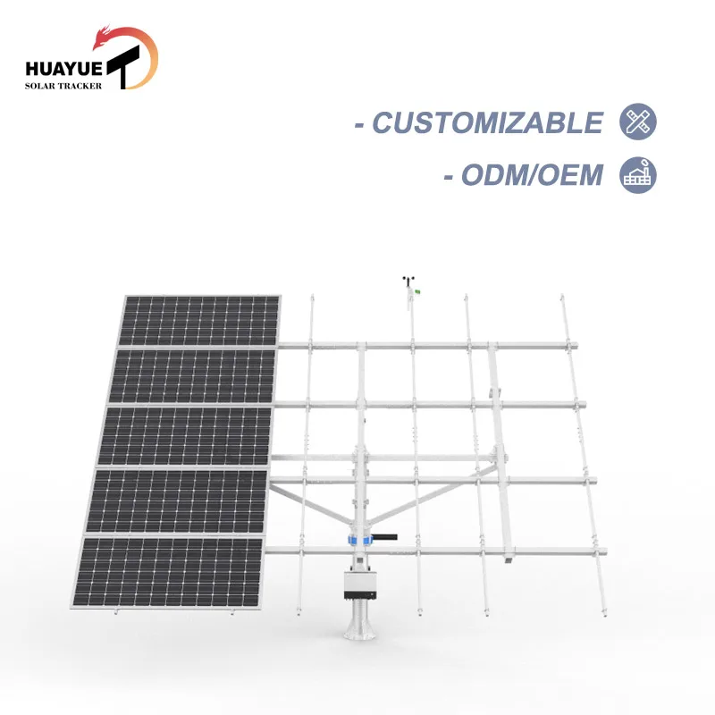 8kw HYS-15PV-78-LSD Reasonable Design Controller Solar Tracker Dual Axis Slewing Drive Auto