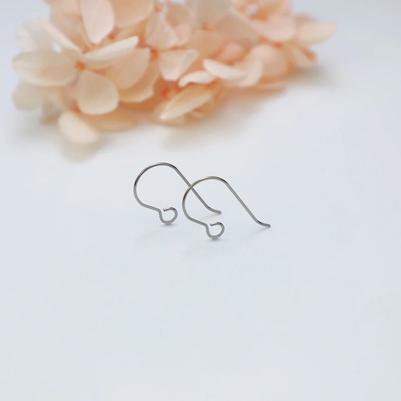 Titanium ear hook manufacturers wholesale earring wires accessories gr 23 Hypoallergenic earring hooks