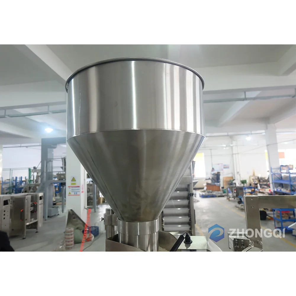 
Small Vertical Semi Automatic Four-Side Sealing Paper Silica Gel Sachet Silicone Packing Machine 