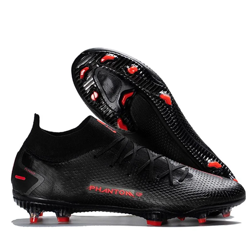 Newest football shoes High ankle soccer shoes men and boys Turf football cleats Most popular Training football shoes