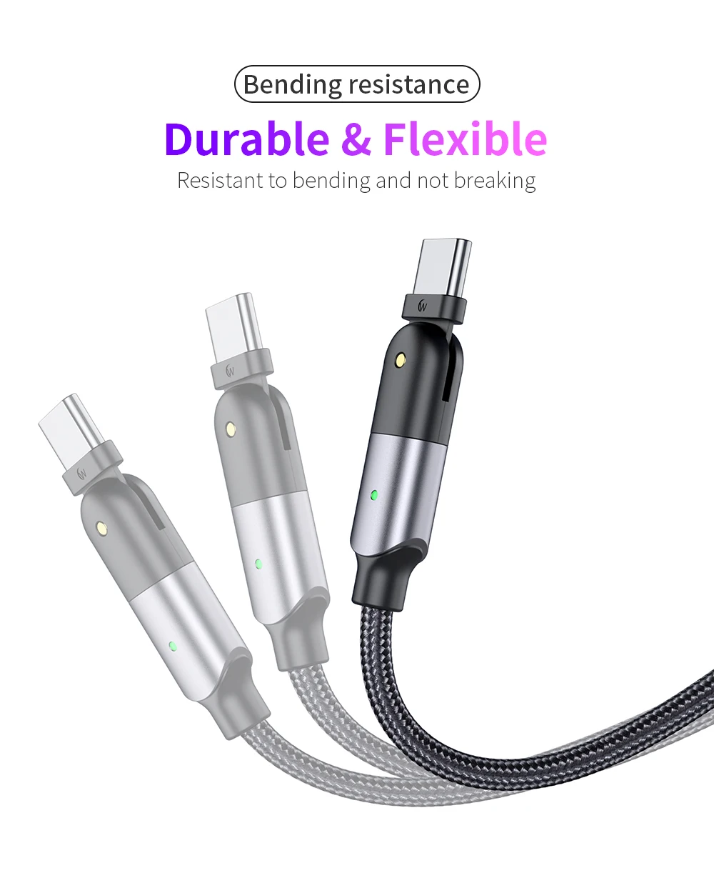 Gaming Cable For iPhone 180 Degree Right Angle USB A To L Gaming Cable  Compatible With iPhone 11 11 Pro Max Xs Max XR