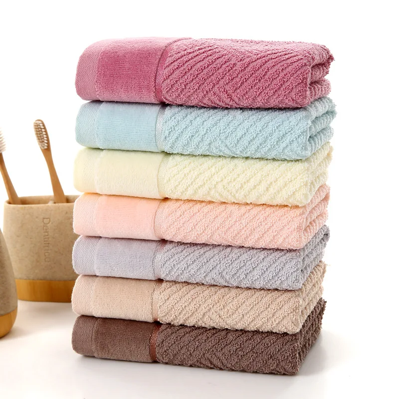 brand factory supplier100% cotton cheap velent bath towel with dobby border home terry towel hot sale china product wholesale