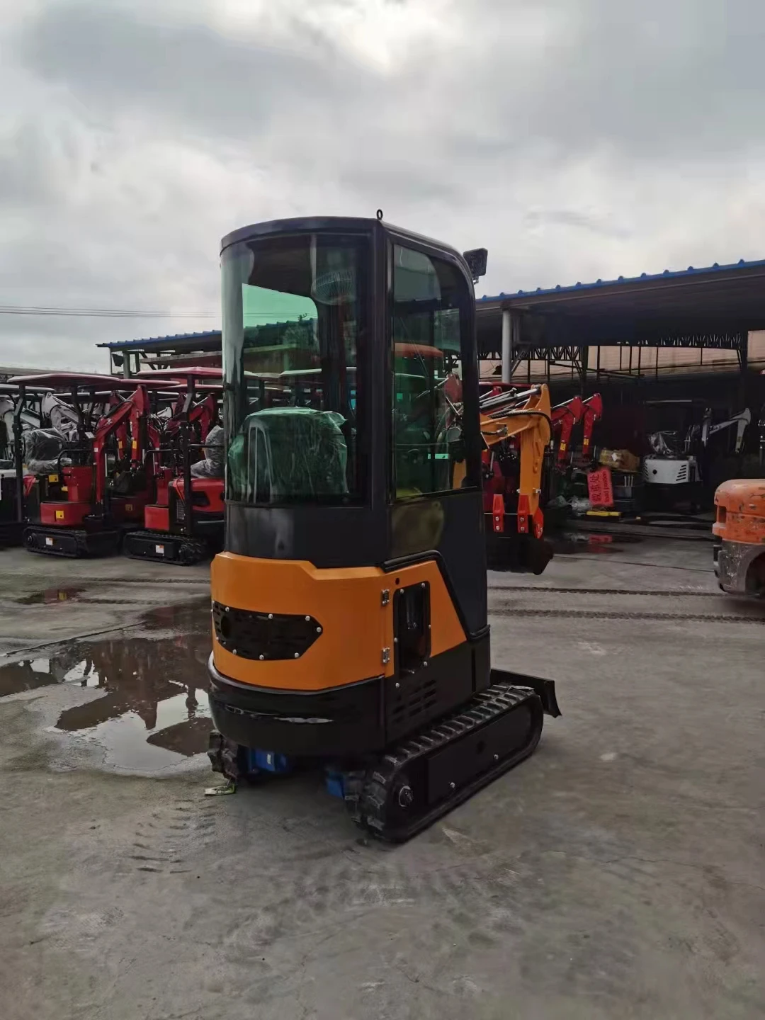 1000kg 8.6kw diesel engine 360 rotary bucket mini excavators