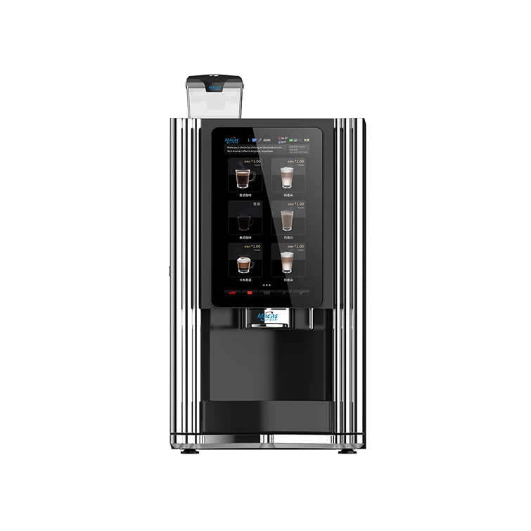 Fresh bean to cup espresso coffee vending machine with 10 flavors