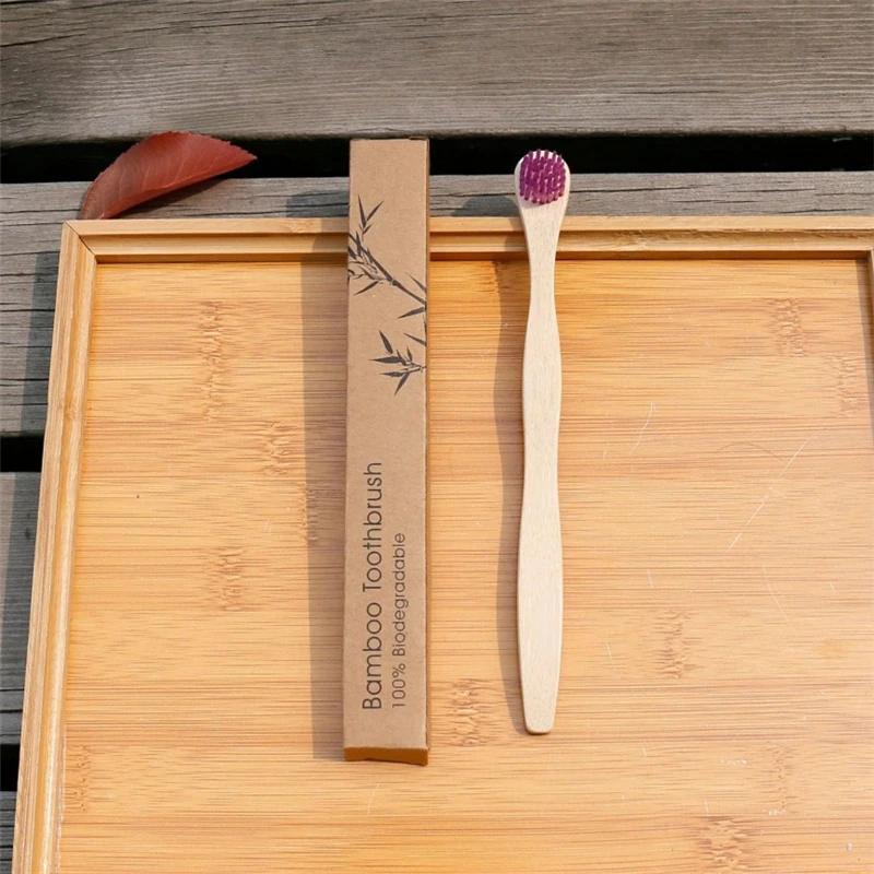  Bamboo Tongue Brush Eco Friendly Toothbrush Cleaner