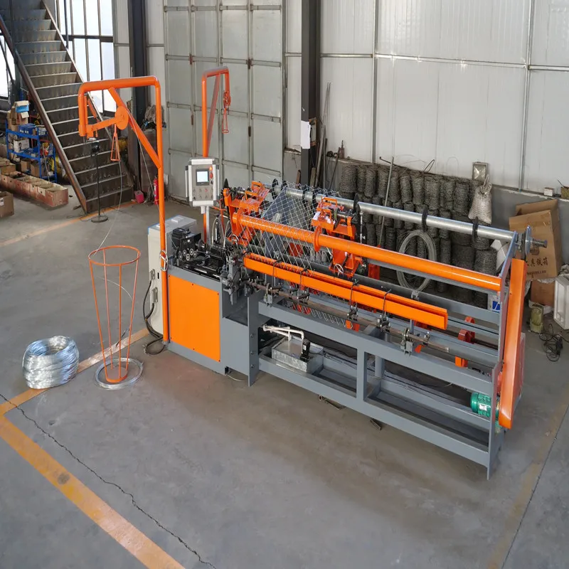 Fully automatic rhombus net machine school playground fence net machine double spiral wire hook machine