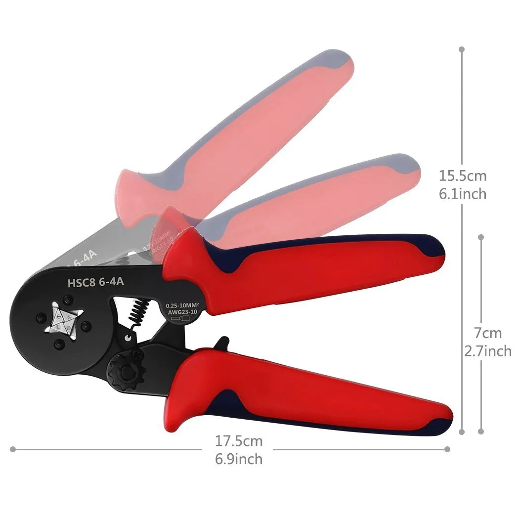 China Factory Price Multipurpose Adjustable Electrician Cable Wire Terminal Hand Crimper Crimping Plier Tool