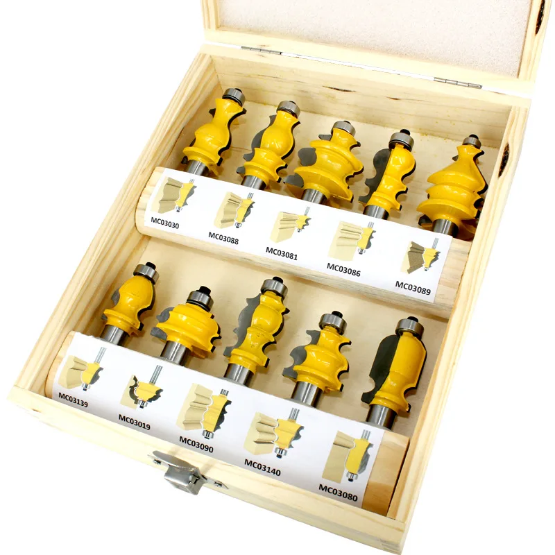 10 шт./набор резьбовых режущих инструментов фрезы для гравировальных станков хвостовик 1/2 дюймов