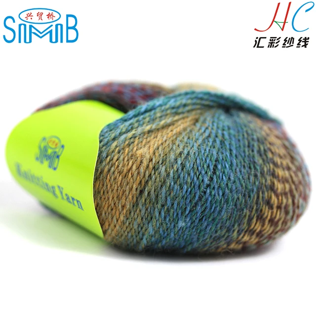 Shanghai SMB High Quality Colorful Island Yarn For Hand Knitting