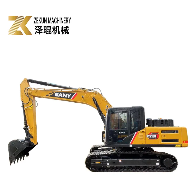 21Ton SANY 90% новый экскаватор хорошая производительность и разумная цена подержанный гусеничный экскаватор Sy215c в наличии.