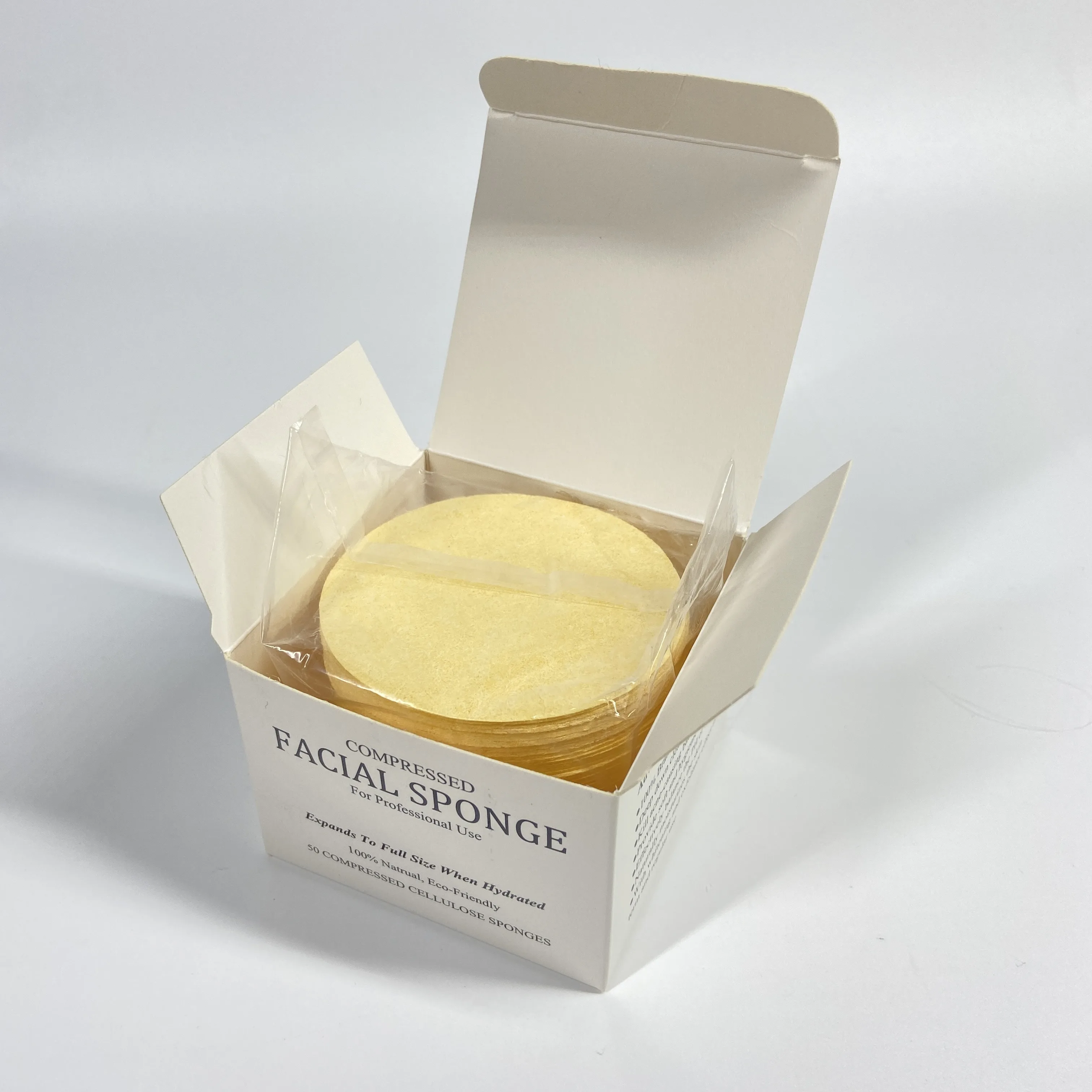 Abrasive Cellulose Natural Sponge  Compressed For Facial Cleaning Face Scrub