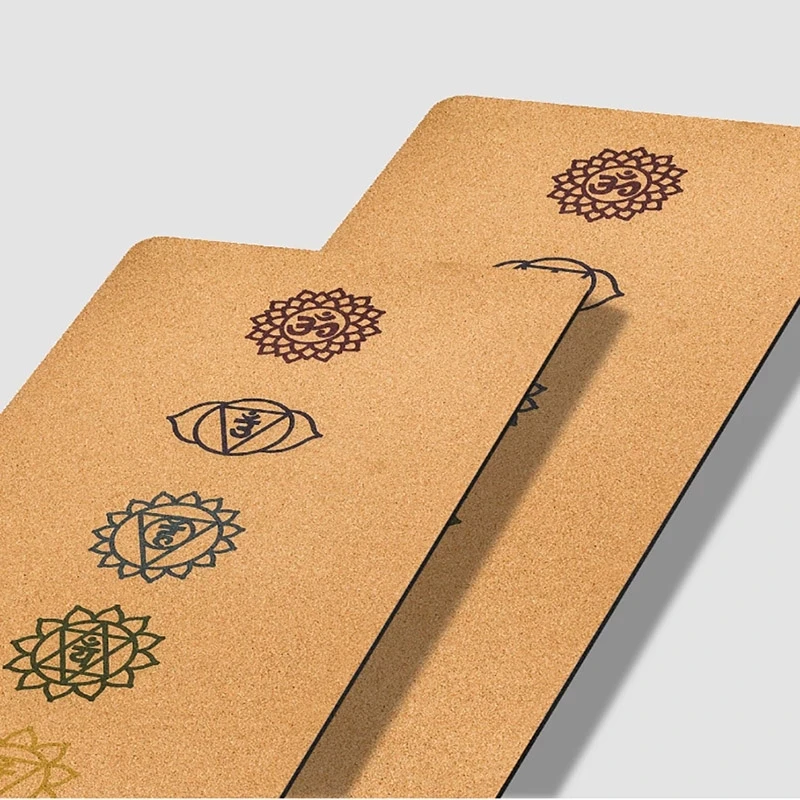 Natural Soft Custom Cork TPE Yoga Mat Gym Pilates Sports Slimming Balance Training Pads 4 5 6mm Non-slip Tasteless Buy Mats