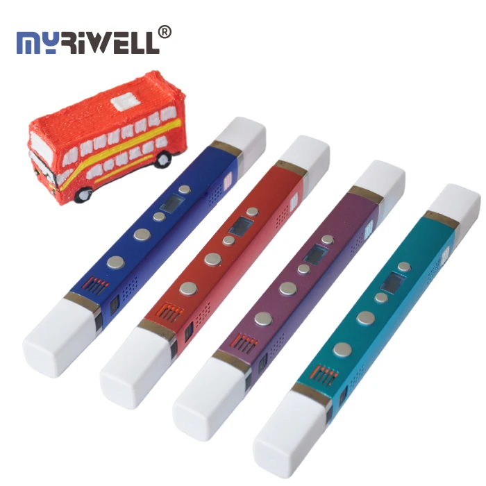 3d pen with ABS PLA PCL 1.75mm filament lcd monitor printer promotional pens with name