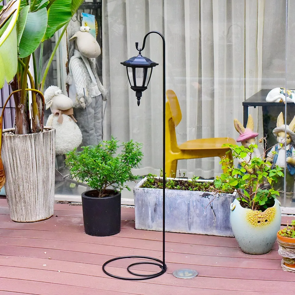 Free Sample Solar-Powered Premium Yard Flag Holder Garden Flag Stand Weatherproof Metal LED Flagpole Clip Stopper Powder Coated