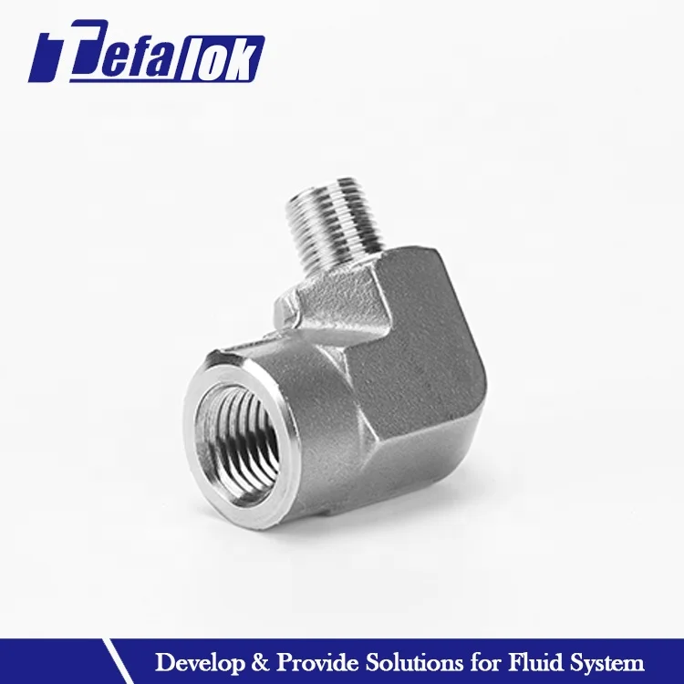 20000psi High Pressure Female To Male Elbow Pipe Fittings Stainless Steel Pneumatic Ferrule Welding Elbow