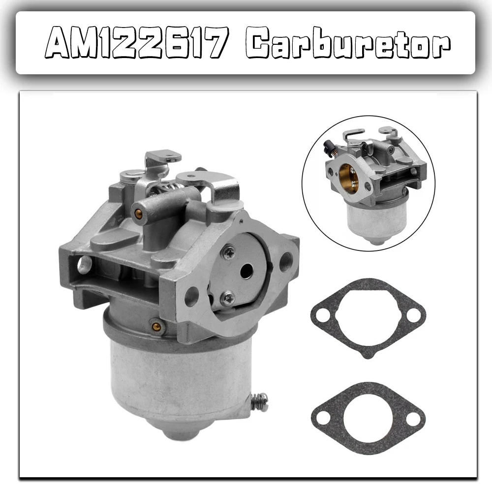 AM122617 Carburetor Lawn Mower Carb Lawn Tractor Fuel System Replacement for JOHN DEERE 285 320 345 w/ Engine Kawasaki FD590V