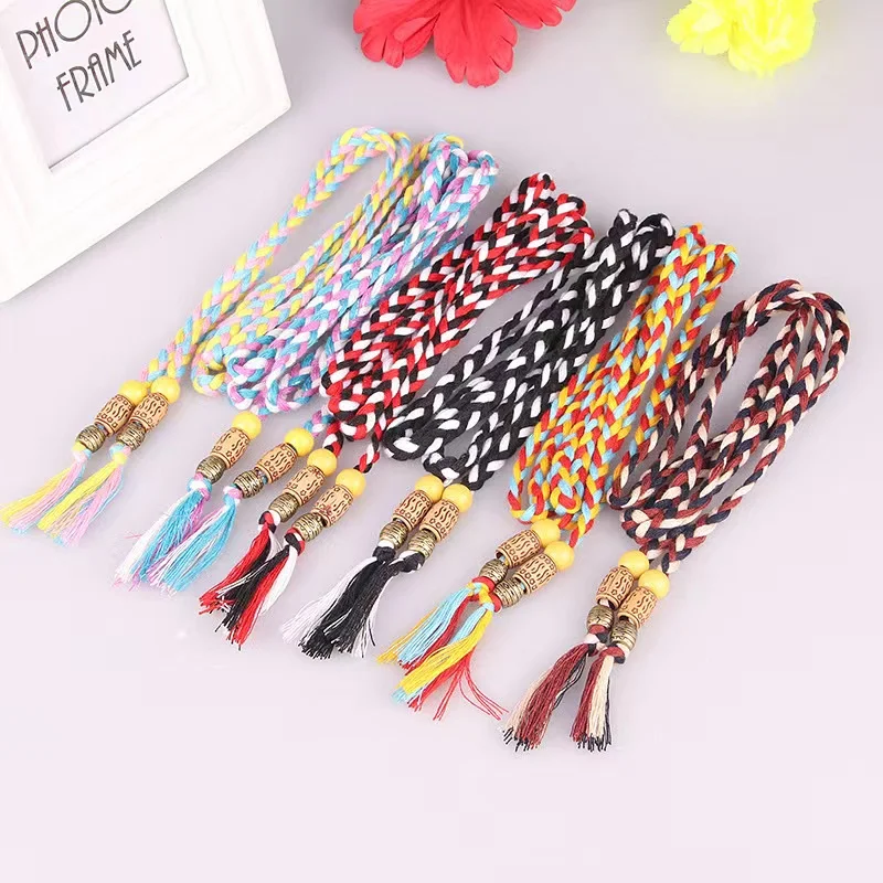 Korean style all-match dress knotted decorative belt Ladies woven belt