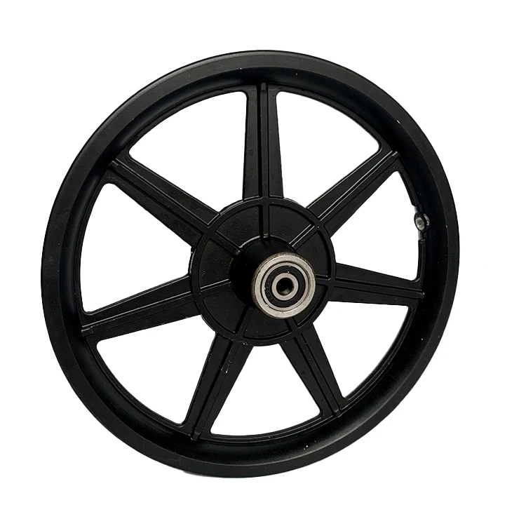 Black disc brake aluminum wheels can be fitted with inner and outer tires or tubeless tires