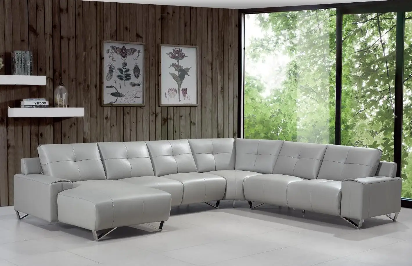 Evergo leather couch gray high quality turkish sofa set furniture