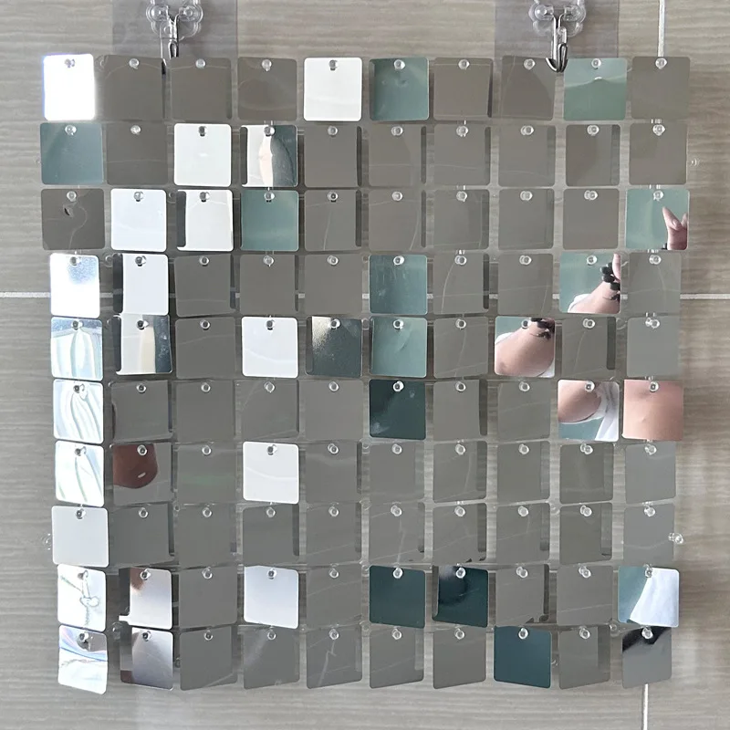 Wholesale Price Events Party Decoration Pneumatic plate sequin background wall party decoration background image
