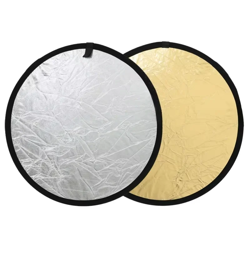 30cm 60cm 80cm 110cm 2 in 1 Silver/Gold Folding Photo Studio Photographic Reflector for Portrait Photography Photo Shooting