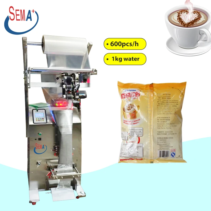 Big Bag Automatic Ketchup Chili Sauce Honey Coffee Liquid Sachet Packing Machine