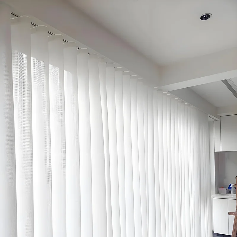 Modern Corrugated Folding Curtain Rail Accessories Customizable Lengths of Durable Pom Material Curtain Track Runners
