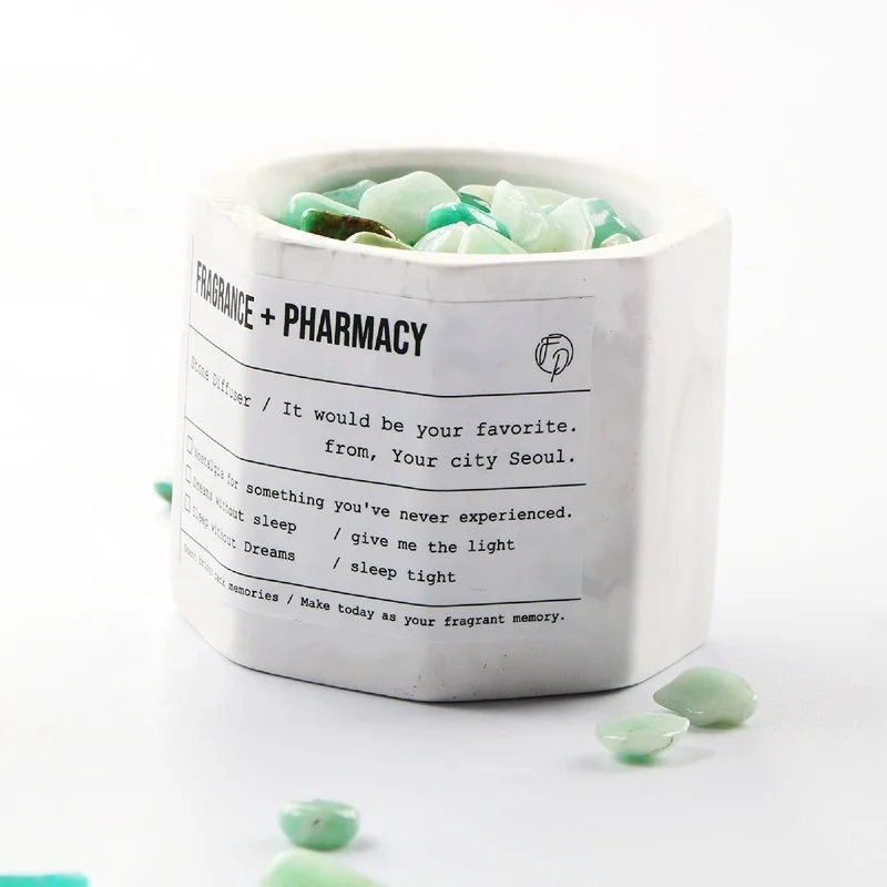 Car Home Decoration Air Freshener Ceramic Holder Crystal Stone Aromatherapy Perfume Essential Oil Diffuser