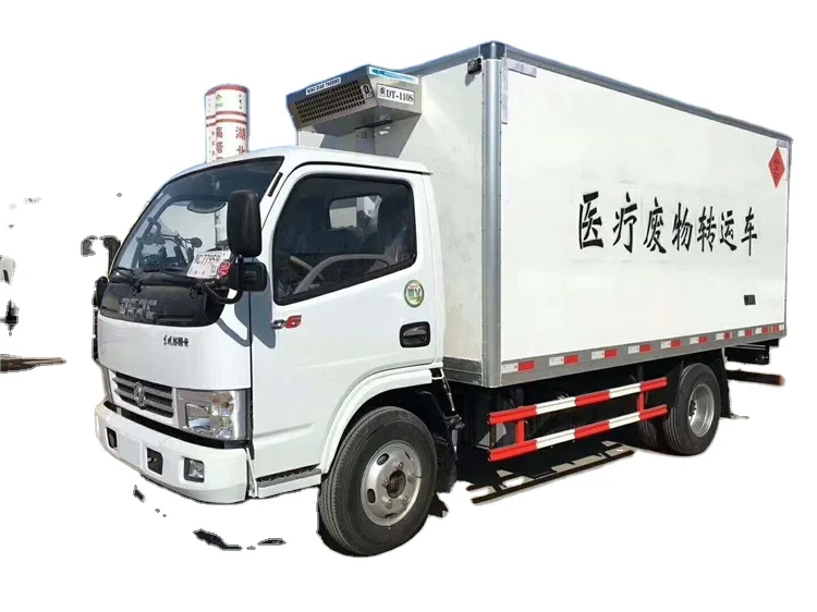 Cheap price 4x2 medical refuse collection vehicles and hospital waste transfer trucks with Refrigeration Function