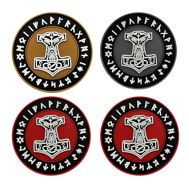 Spot Thor Marvel Odin Raven Norse Mythology Velcro Badge Adhesive Patch PVC