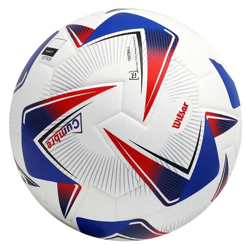 2024 NRE PL Factory Wholesale Football, Available in Stock with Logo, PU Hot Bonding Professional Match Training Football