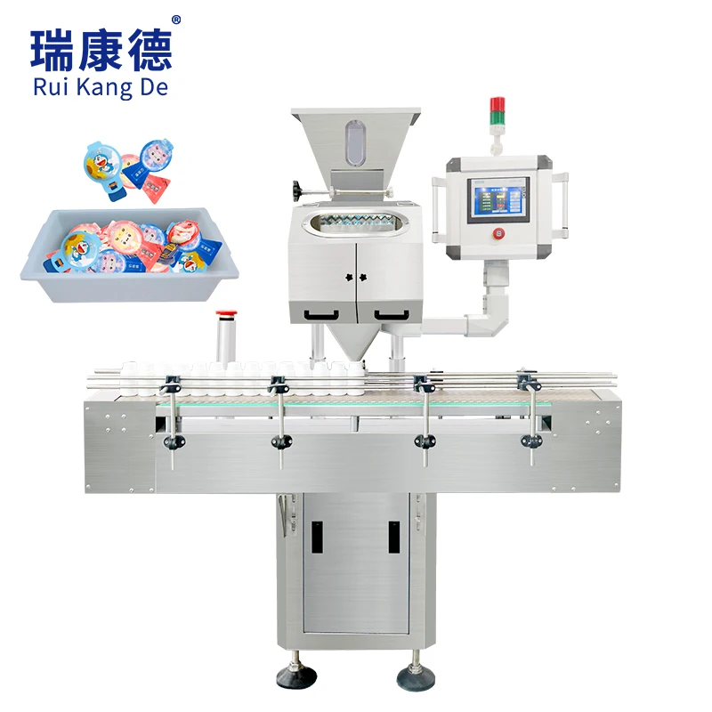 8 Channel Automatic Counter Jelly Cheese Lollipop Counting Machine