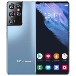 Global version S21 Ultra 6.38inch Unlocked cellphone 5000mah Dual sim card phones HD Camera 24MP+48MP 12GB+512GB mobile Phones
