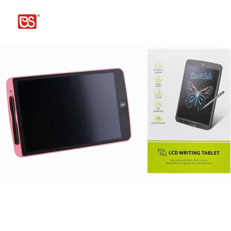 BS 10 Inch Graphics Hand Pad Plan Kids E-Note Paperless LED Light Writing Screen Tablet Draw Toy Board With Lock Screen